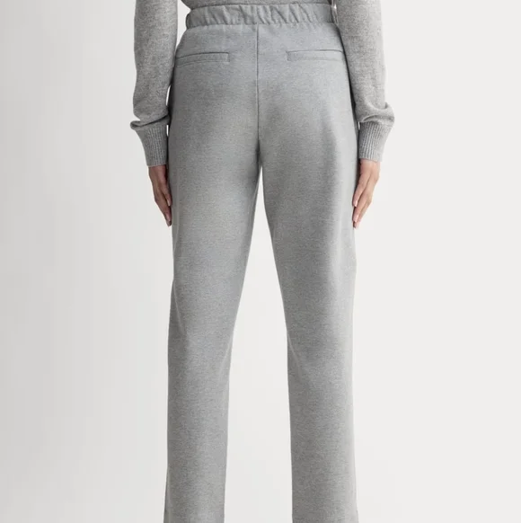 Everlane The Dream Pant XS Heathered Gray Tapered Leg Pull On Office Casual - Picture 2 of 15